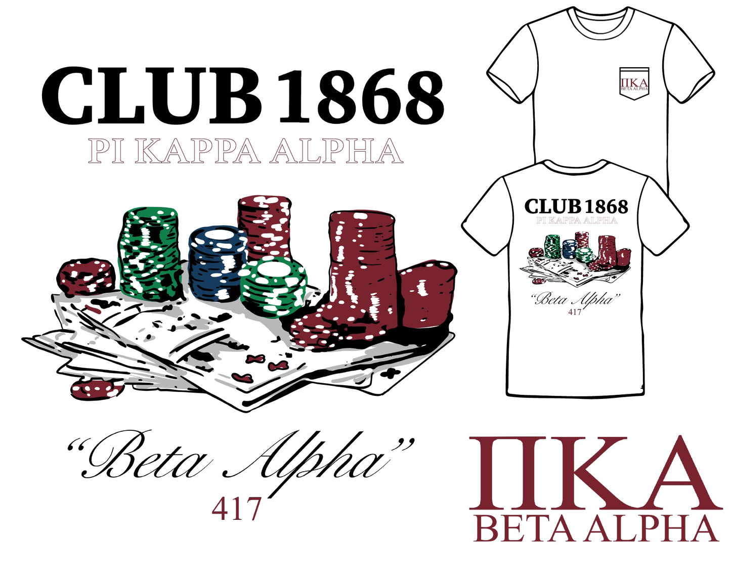 Penn State Pike 2024 Poker Tees
