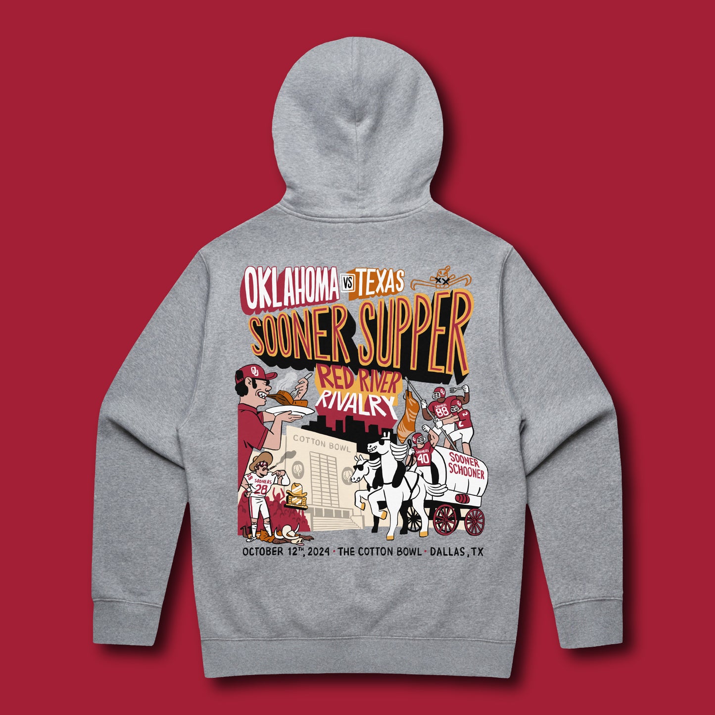 Oklahoma Kappa Sigma 2024 Red River Rivalry Hoodie