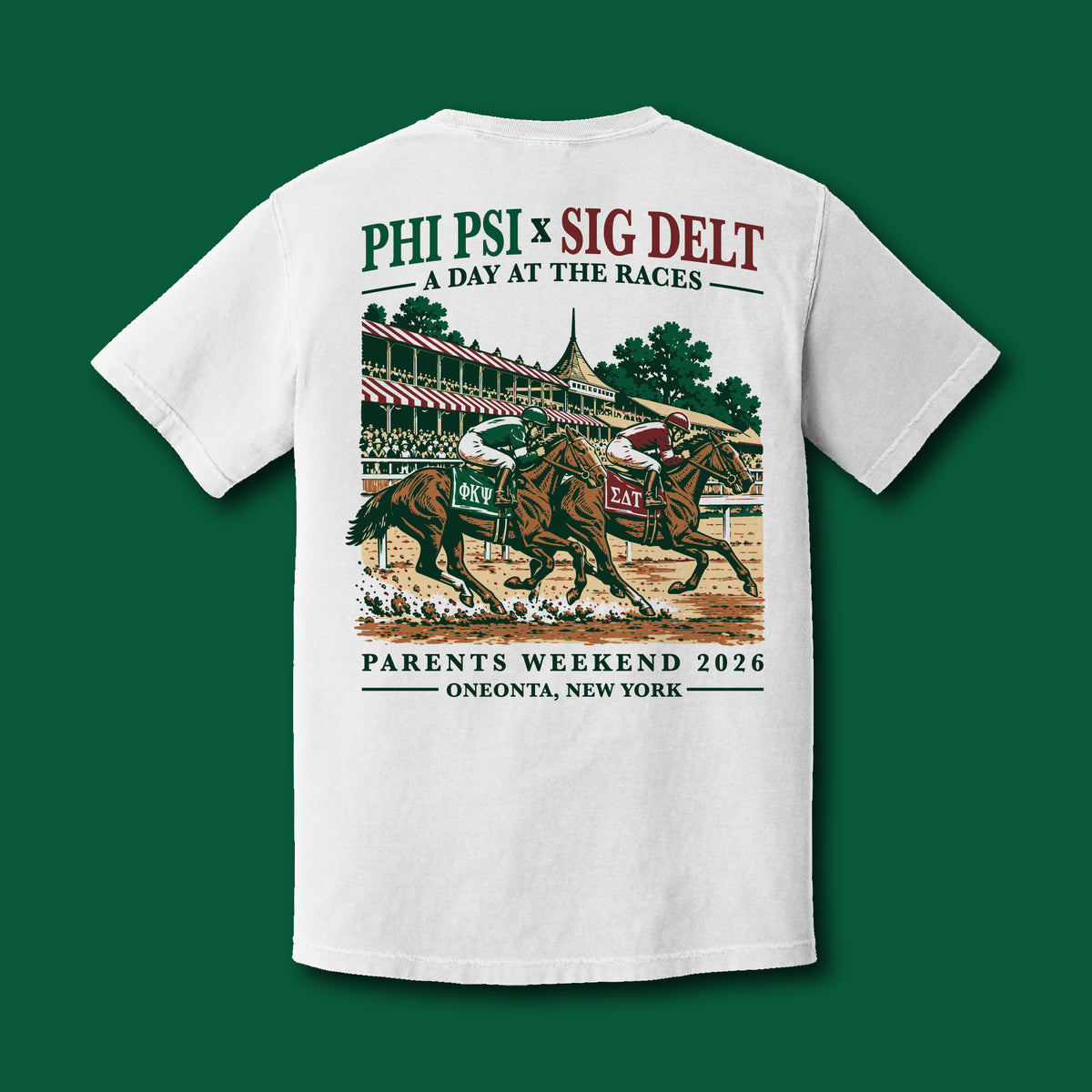 Oneonta Phi Psi x Sig Delt 2026 Parents Weekend S/S Tee