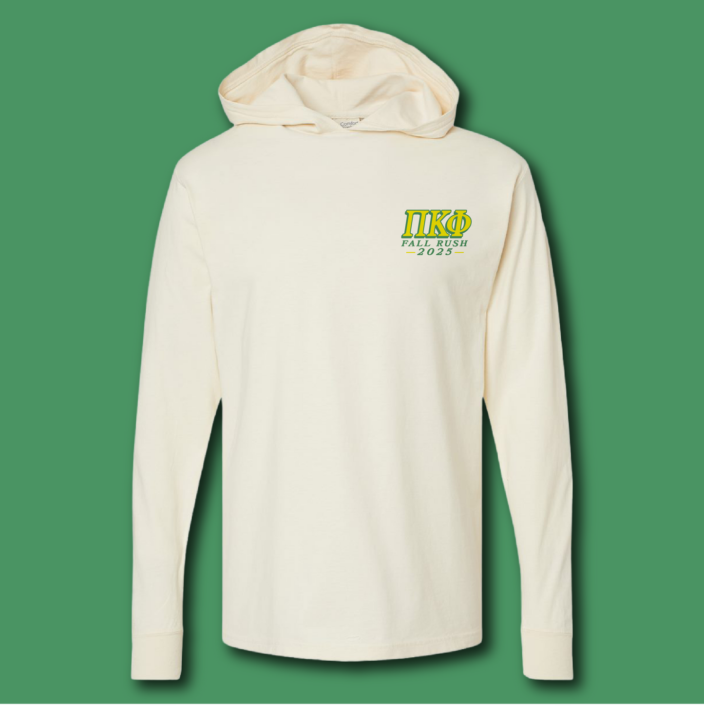 MS State Pi Kapp 2025 Fall Rush L/S Hooded Tee