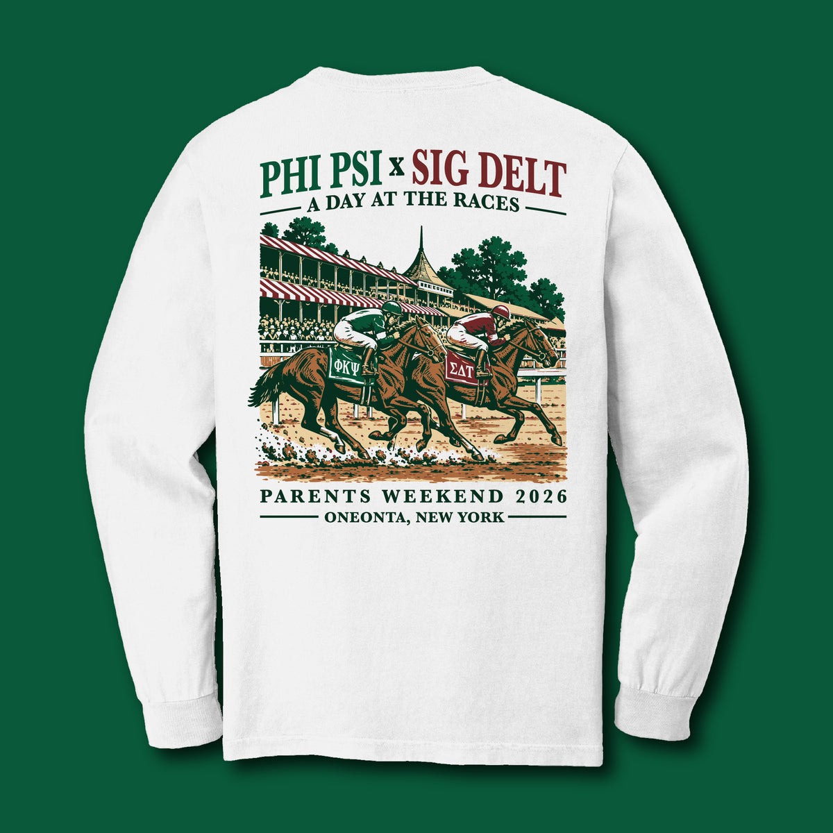 Oneonta Phi Psi x Sig Delt 2026 Parents Weekend L/S Tee