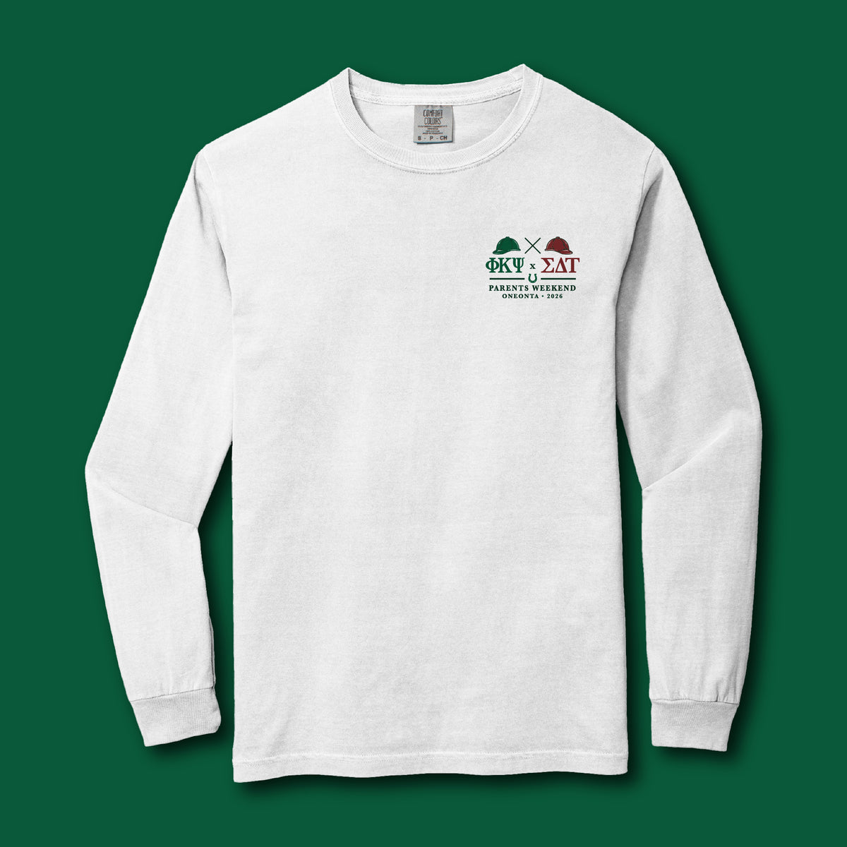 Oneonta Phi Psi x Sig Delt 2026 Parents Weekend L/S Tee