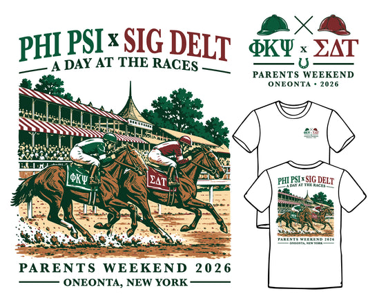 Oneonta Phi Psi x Sig Delt 2026 Parents Weekend S/S Tee