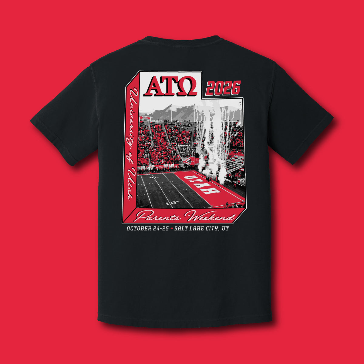 Utah ATO Fall 2026 Parents Weekend S/S Tee