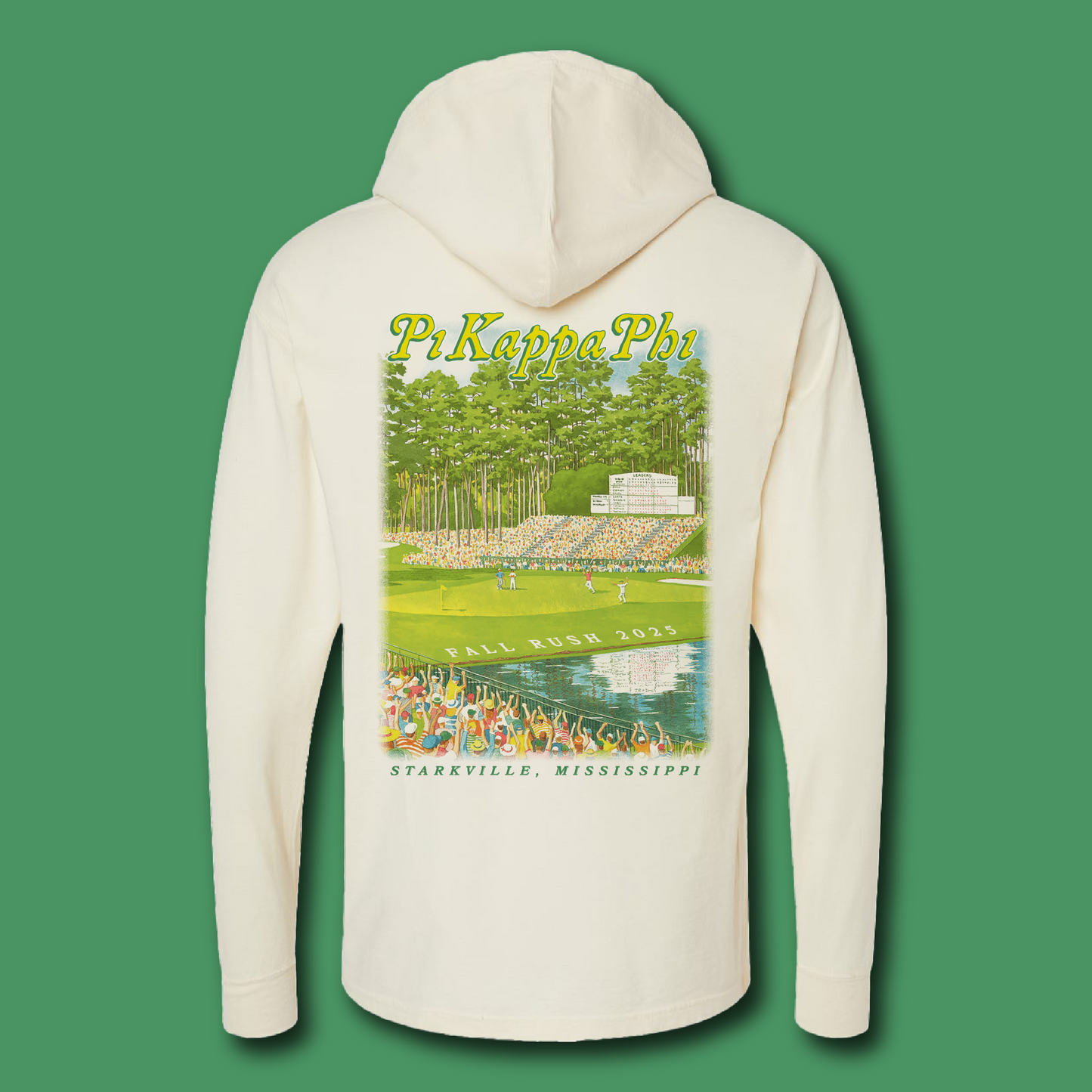 MS State Pi Kapp 2025 Fall Rush L/S Hooded Tee